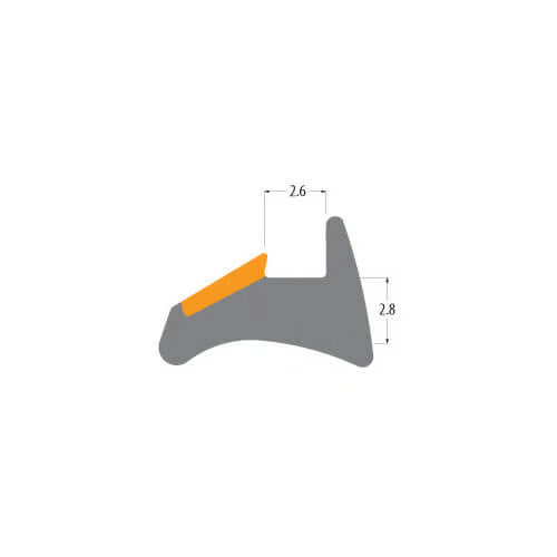 R3188 Orange Wedge Gasket