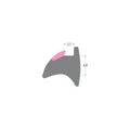 R3230 Pink Wedge Gasket