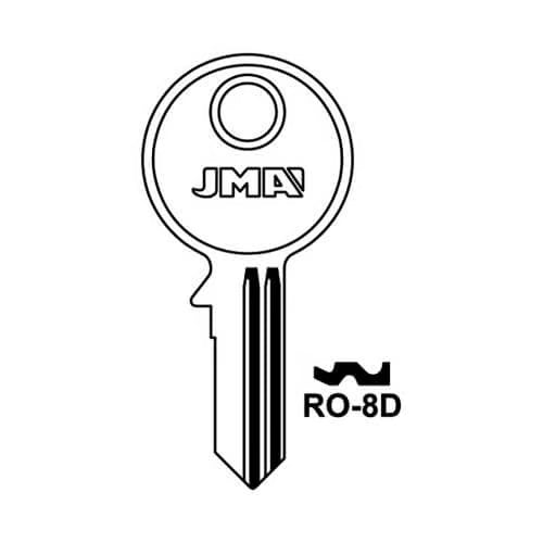 RO-8D Cylinder Key Blank