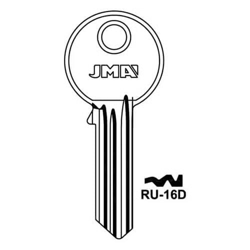 RU-16D Cylinder Key Blank