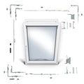 System - Sash Height 260-600mm, Width 851-1050mm Backset-7mm