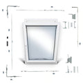 System - Height 1201-1600mm, Width 1051-1250mm Backset- 15mm