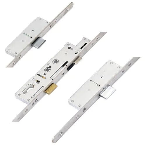 Crimebeater Latch 3 Deadbolts Double Spindle Multipoint Door Lock - 20mm Faceplate