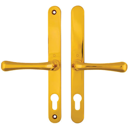 Fullex Lever Lever UPVC Multipoint Door Handles - 68mm PZ Sprung 215mm Screw Centres