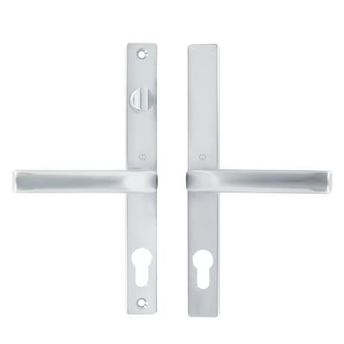 Fullex Lever Lever UPVC Multipoint Door Handles - With Snib 68mm PZ Sprung 215mm Screw Centres