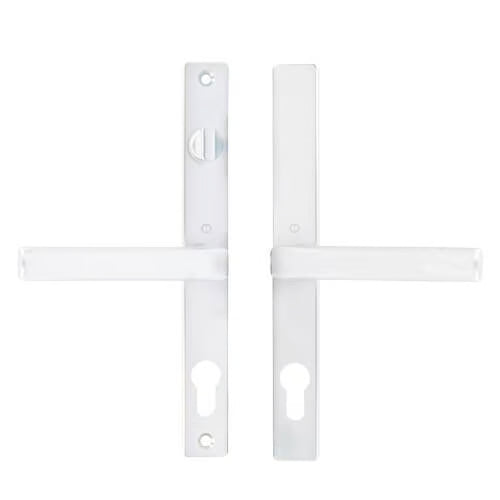 Fullex Lever Lever UPVC Multipoint Door Handles - With Snib 68mm PZ Sprung 215mm Screw Centres