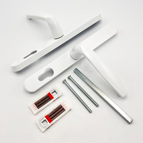 Fullex Lever Lever UPVC Multipoint Door Handles - 68mm PZ Sprung 215mm Screw Centres