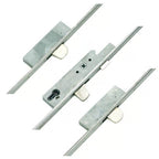 Latch 3 Drop Bolts Key Wind Operated Multipoint Door Lock - U-Rail 22mm Faceplate