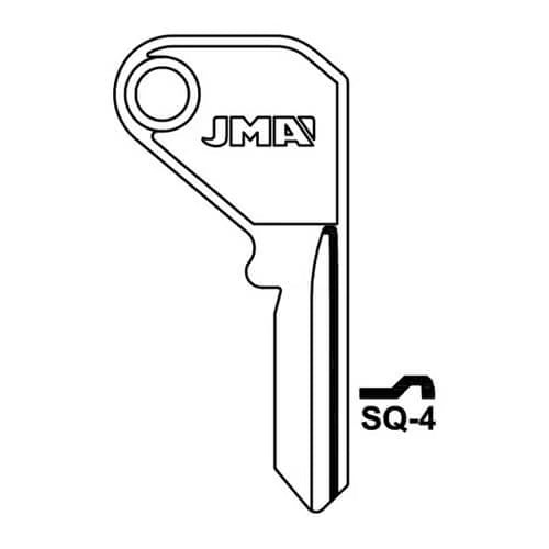 SQ-4 Cylinder Key Blank