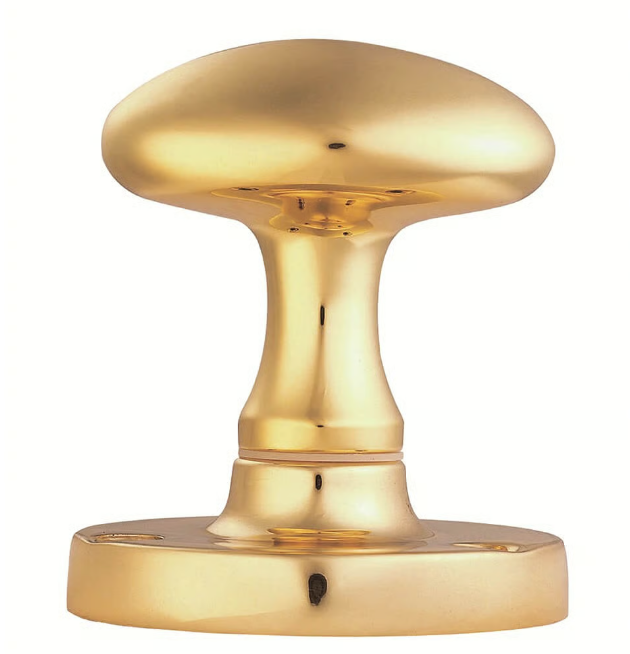 Victorian Half Sprung Oval Mortice Knob