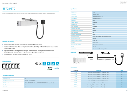 Exidor Electromagnetic Door Closer