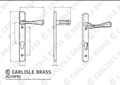Astro Lever on Euro Lock Narrowplate