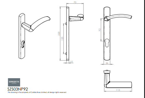 Verde Lever on Narrow Plate