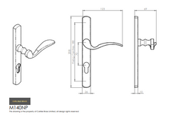 Scroll Lever on Narrow Plate