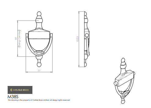Victorian Urn Door Knocker