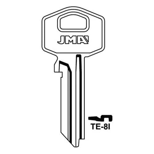 TE-8I Cylinder Key Blank