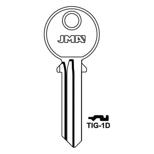 TIG-1D Cylinder Key Blank