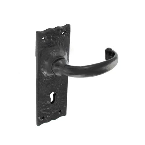 Antique Black Lever On Plate Furniture
