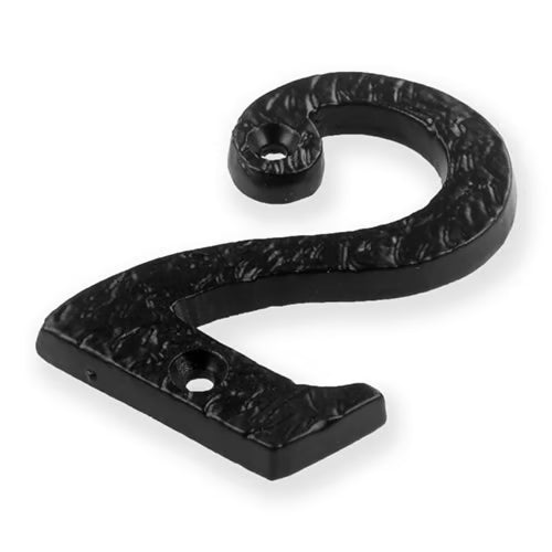 Antique Black Face Fix Door Numerals