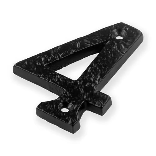 Antique Black Face Fix Door Numerals