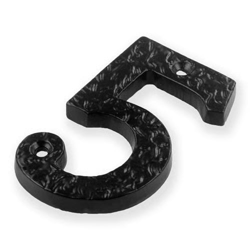 Antique Black Face Fix Door Numerals