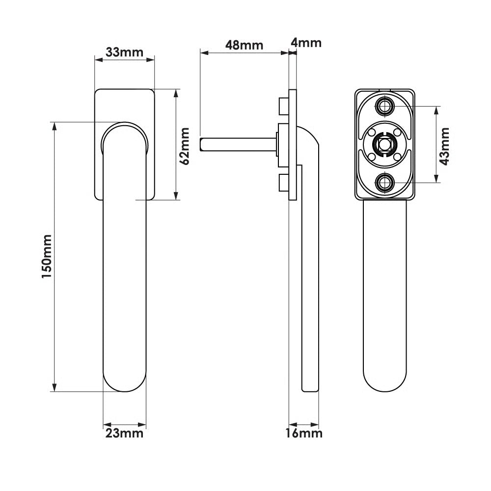 Bi-Fold Intermediate Handle