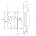 British Standard 5 Lever Mortice Sashlock