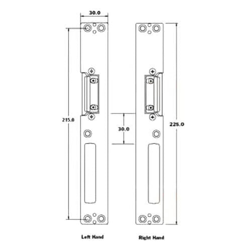 UPVC Latch and Deadbolt Keep