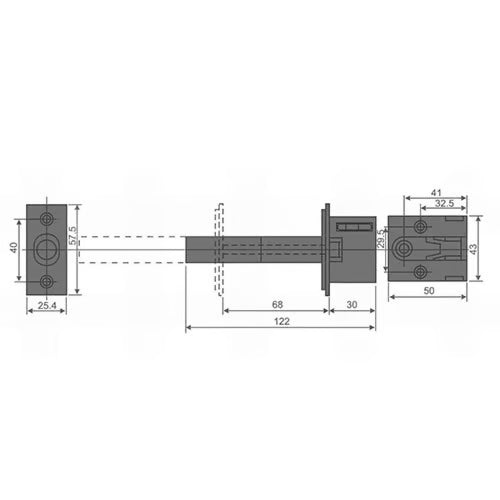 Concealed Locking Door Guard Chain