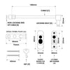 Espag Handle Cable Window Restrictors
