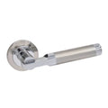 Echo Lever Handles on Round Rose Door Furniture