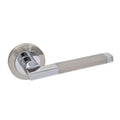 Foxtrot Lever Handle on Round Rose Door Furniture