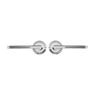 Foxtrot Lever Handle on Round Rose Door Furniture