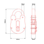Fire Brigade FB11 Open Shackle Galvanised Padlock
