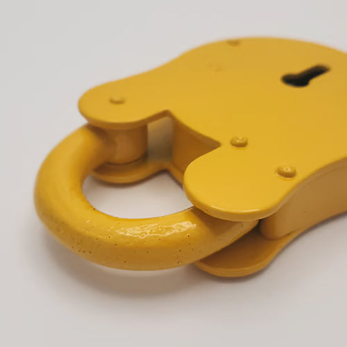 Fire Brigade FB14 Open Shackle Yellow Padlock