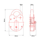 Fire Brigade FB1 Open Shackle Galvanised Padlock