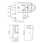 3D Lift On Flag Hinges for UPVC Doors