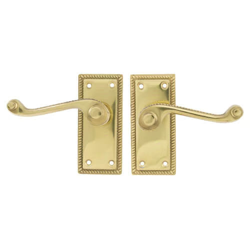 Georgian Scroll Lever on Plate Furniture