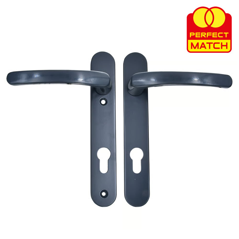 Lever Lever UPVC Multipoint Door Handles - 92mm PZ Sprung 122mm Screw Centres