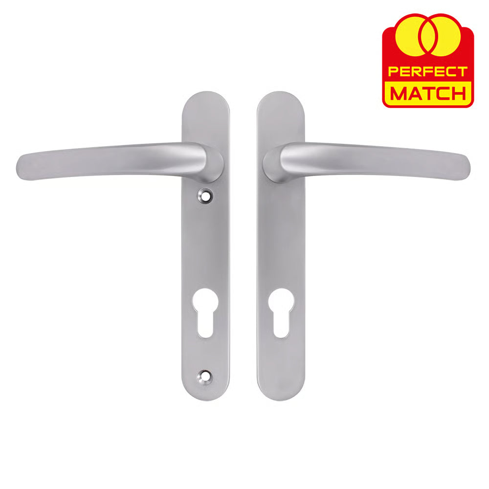 Lever Lever UPVC Multipoint Door Handles - 92mm PZ Sprung 122mm Screw Centres