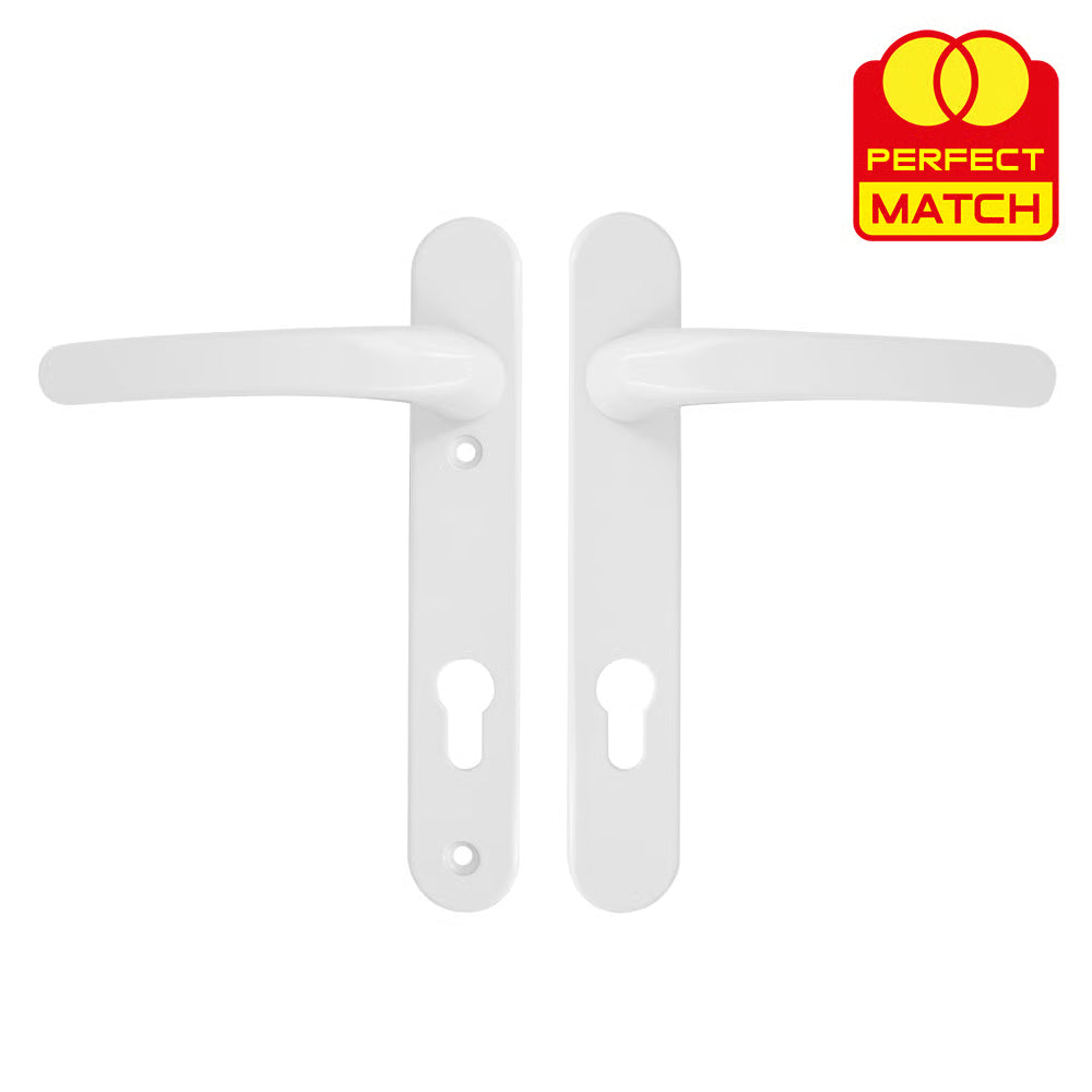 Lever Lever UPVC Multipoint Door Handles - 92mm PZ Sprung 122mm Screw Centres