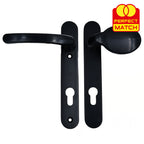 Lever Moveable Pad UPVC Multipoint Door Handles - 92mm PZ Sprung 122mm Screw Centres