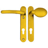 Lever Moveable Pad UPVC Multipoint Door Handles - 92mm PZ Sprung 122mm Screw Centres