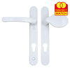 Lever Moveable Pad UPVC Multipoint Door Handles - 92mm PZ Sprung 122mm Screw Centres - Long Backplate