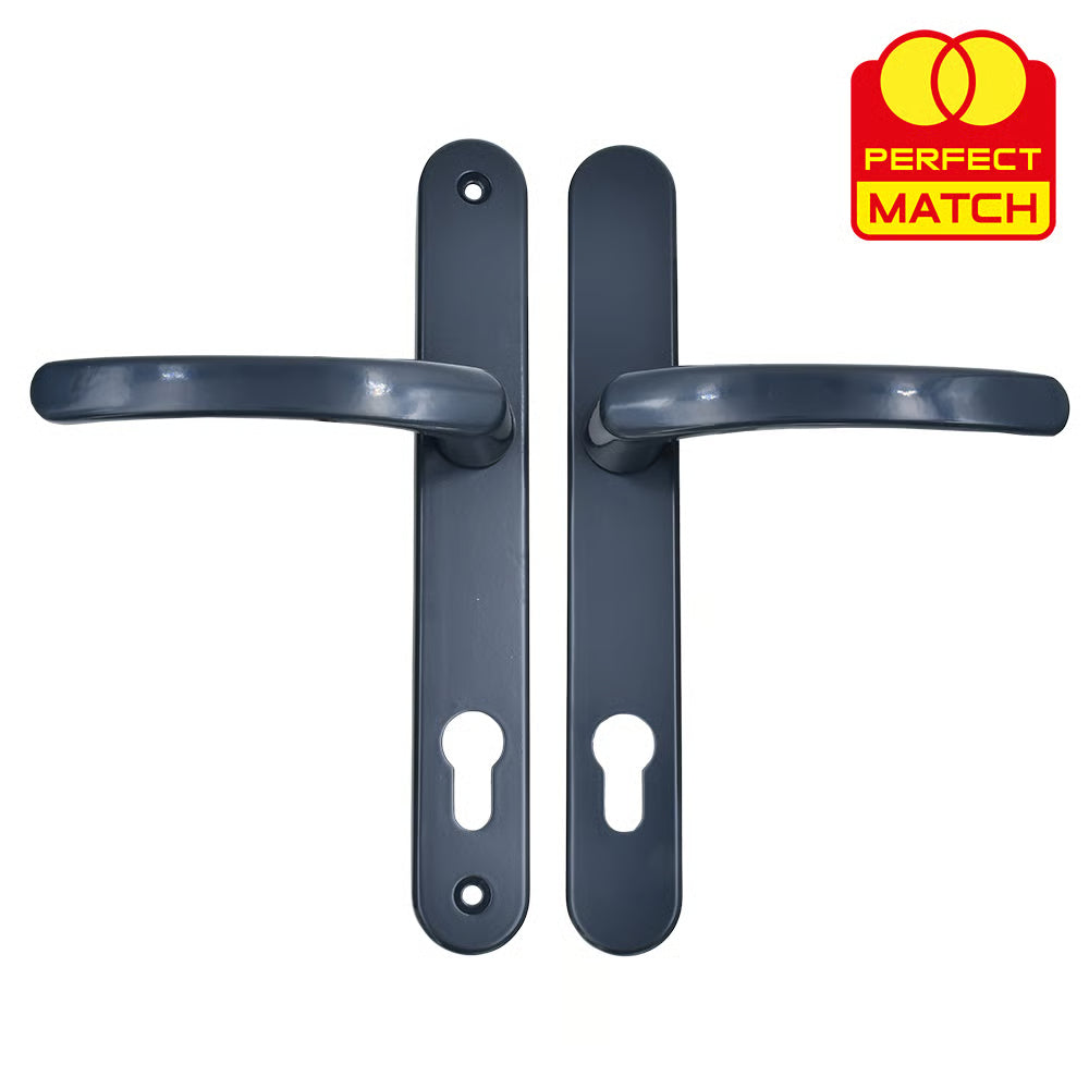 Lever Lever UPVC Multipoint Door Handles - 92mm PZ Sprung 210mm Screw Centres