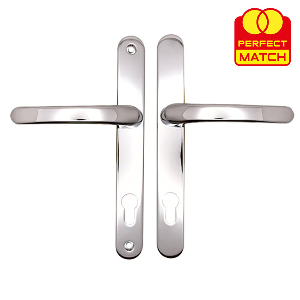 Lever Lever UPVC Multipoint Door Handles - 92mm PZ Sprung 215mm Screw Centres