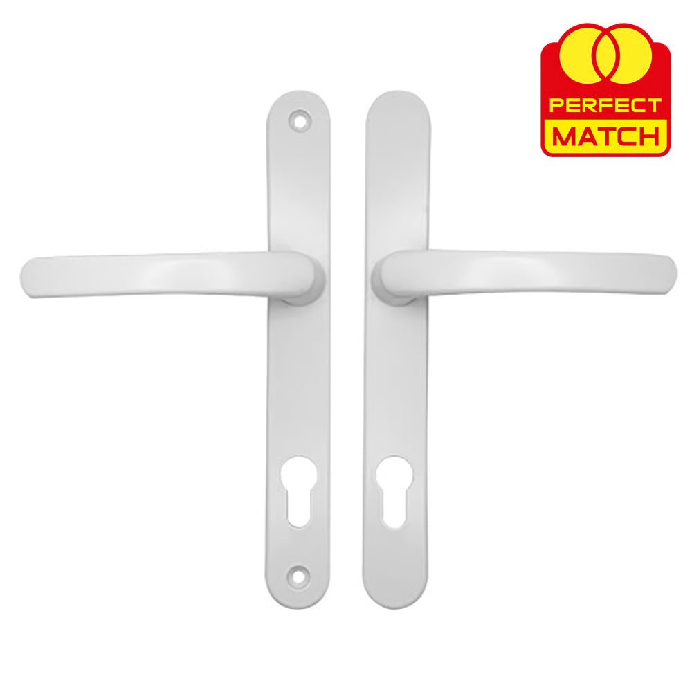 Lever Lever UPVC Multipoint Door Handles - 92mm PZ Sprung 215mm Screw Centres