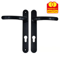 Lever Lever UPVC Multipoint Door Handles - 92mm PZ - Sprung - 203mm Screw Centres - 232mm Backplate