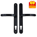 Lever Lever UPVC Multipoint Door Handles - 92mm PZ Sprung 240mm Screw Centres - 270mm Long Backplate
