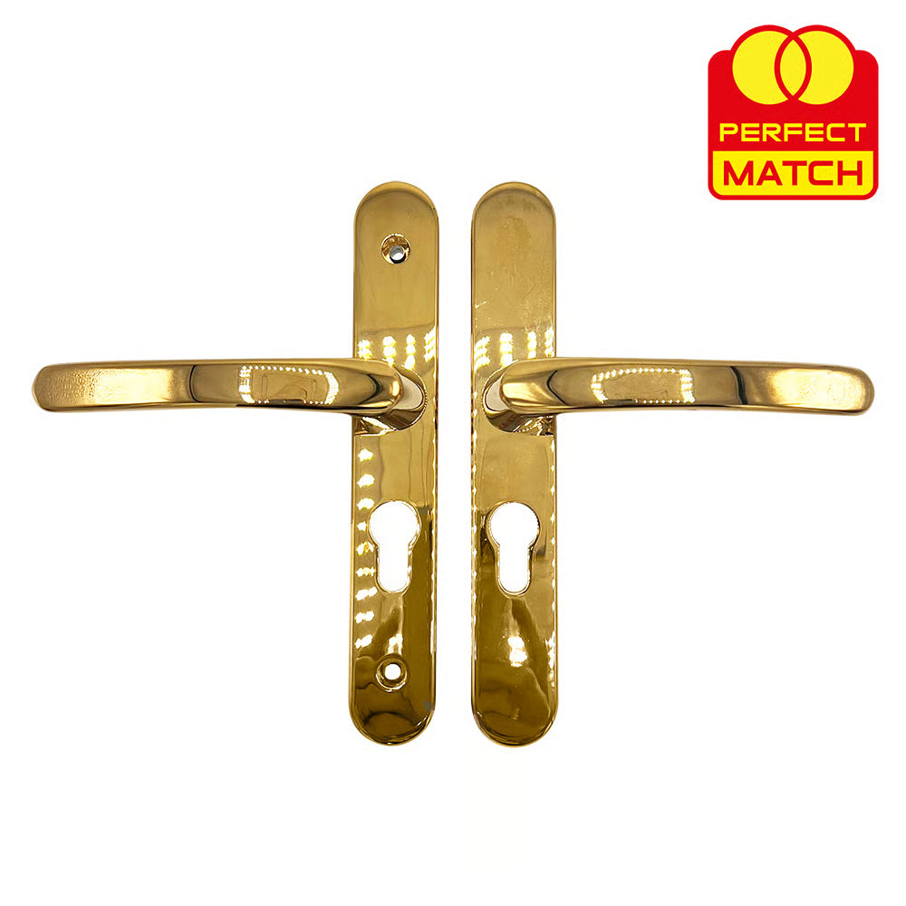 Lever Lever UPVC Multipoint Door Handles - 48mm PZ - Sprung - 160mm Screw Centres